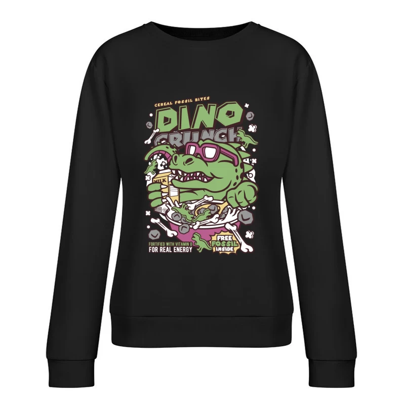 Céréales Dino Crunch avec Fossile Gratuit Femme Sweat-shirt à enfiler