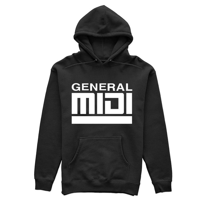 General Text Outline on White Background Female Pullover Hoodie