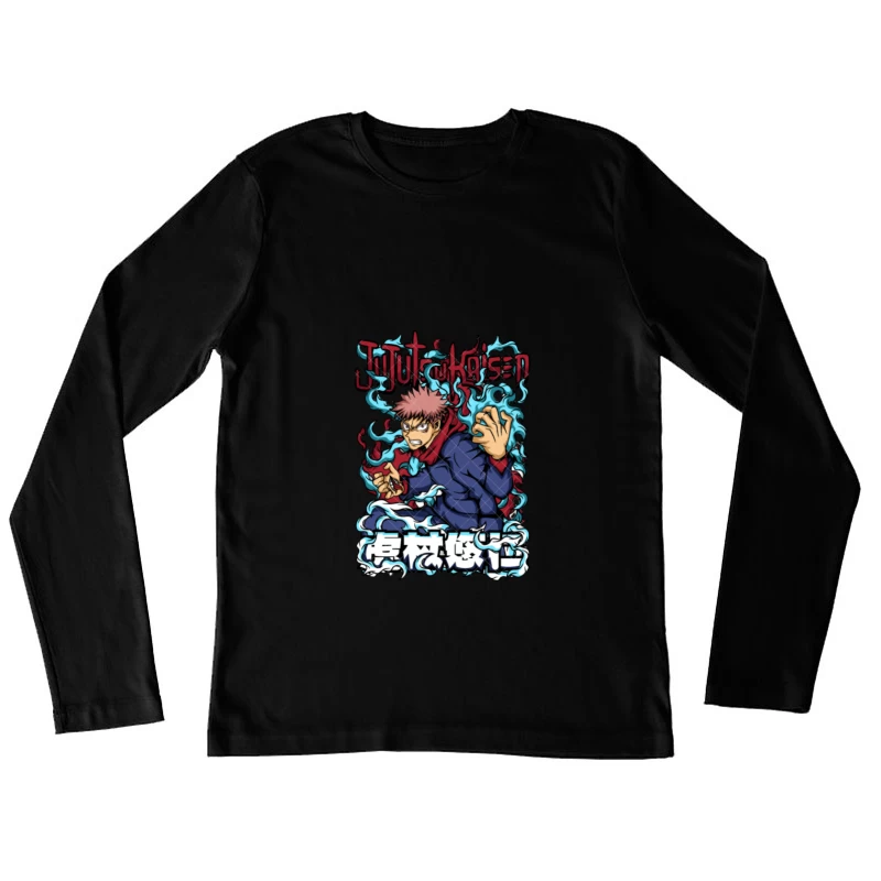 Anime-Art mit Jujutsu Kaisen Motiv Damen Langarm T-Shirt