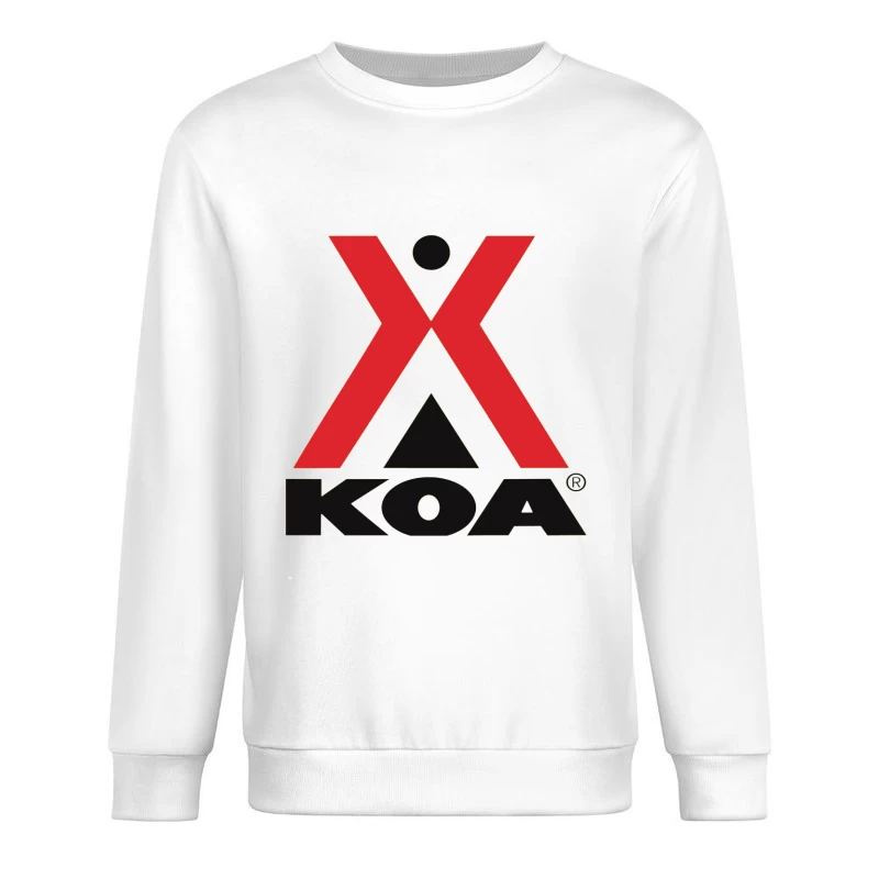 KOA (Kampgrounds of America) Official Logo Design Male Pullover Sweatshirt