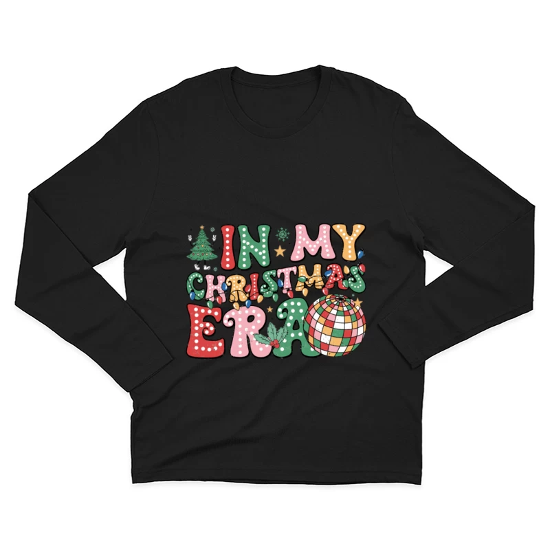Weihnachtszeit mit Lichtern Herren Langarm T-Shirt