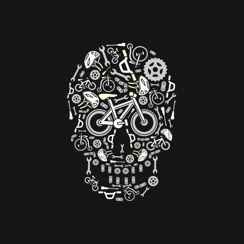 Motif de vélo composé de pièces Femme T-Shirt
