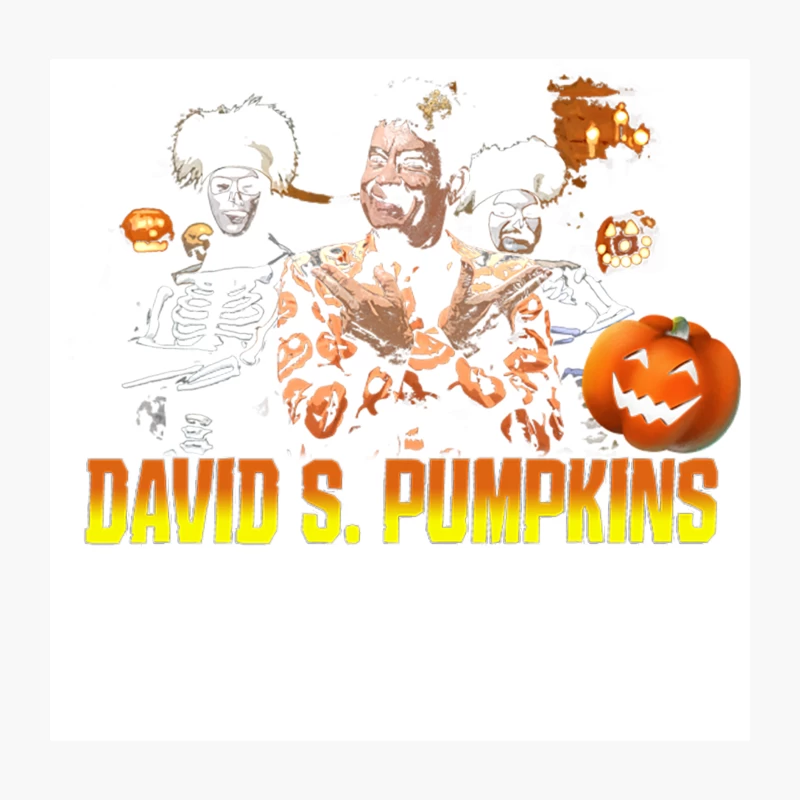 David S Pumpkins from SNL and Tom Hanks Throw Pillow