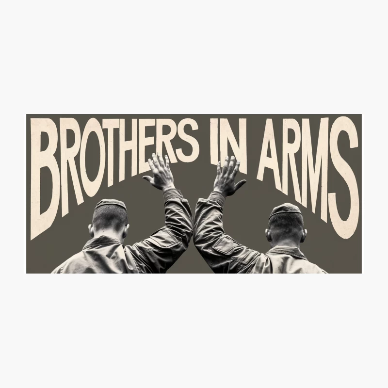 Brothers in Arms: Military Solidarity in Vintage Style Coffee Mug