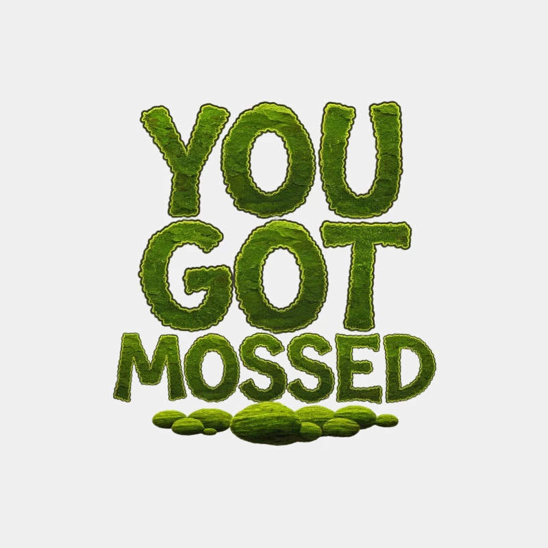 Mossy Text Pun: Nature-Inspired Humor Male Tank Top