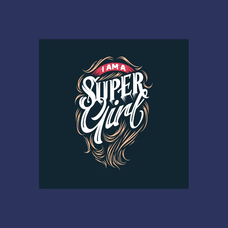 Design de typographie Super Girl Femme T-Shirt