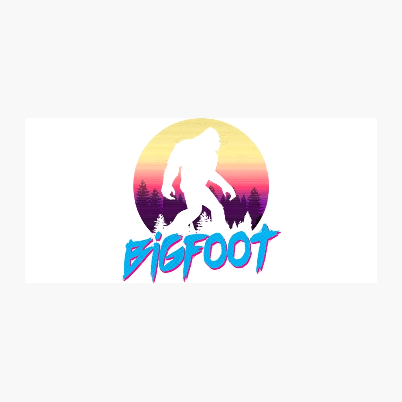Bigfoot - Retro Aesthetic Tribute Design Coffee Mug