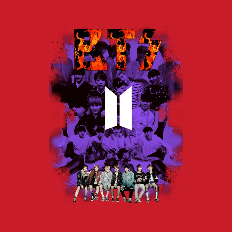 BTS K-Pop Group Art Male Pullover Hoodie