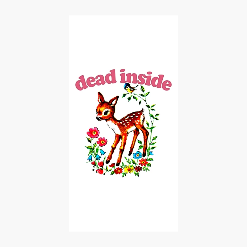 Dead Inside  Existentialist Meme Design iPhone Case