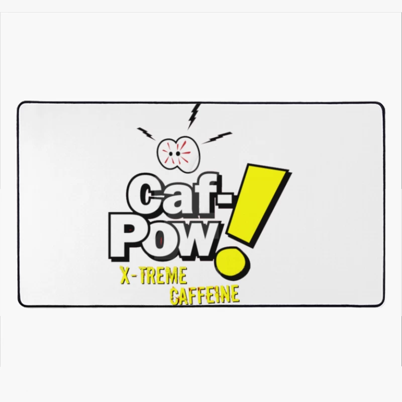 Vintage TV Caf Pow Desk Mat