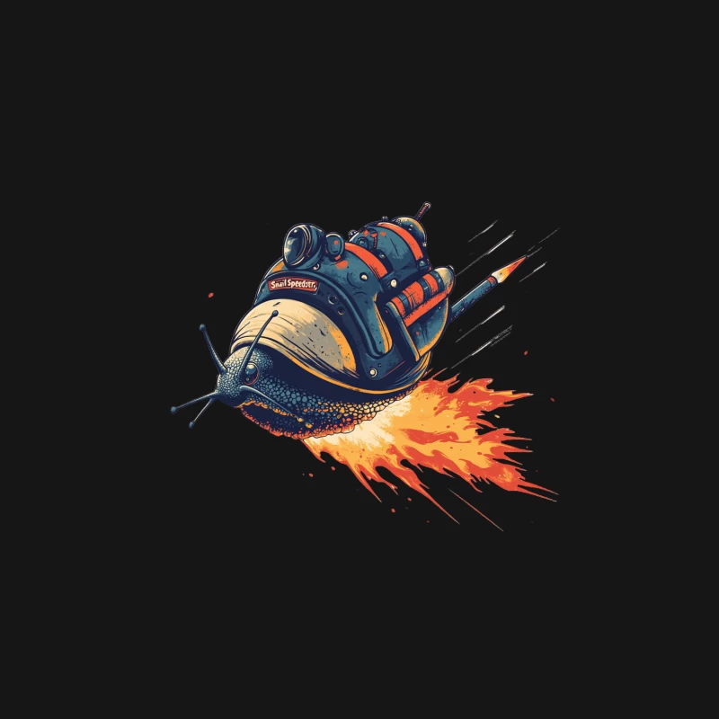 Rocket-Powered Turbo Snail: A Surreal Speed Fantasy Male Long Sleeve T-Shirt