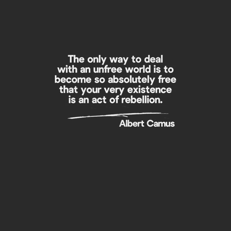 Albert Camus Rebel Quote Baseball Cap