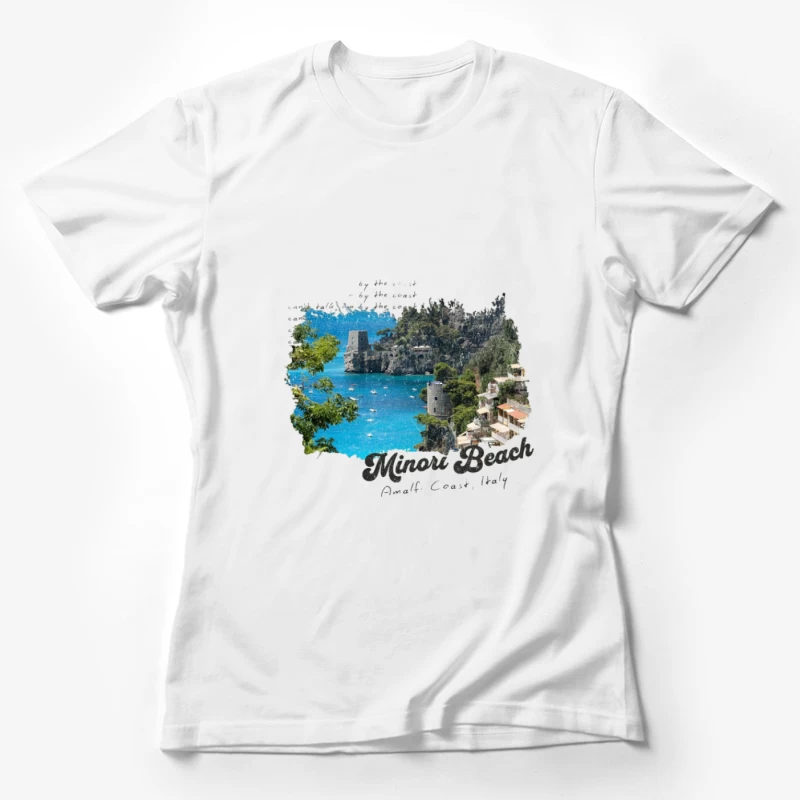 Minori Strand an der Amalfiküste Damen T-Shirt