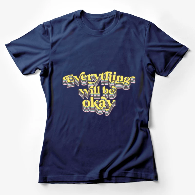 Optimistische Botschaft in Pastellfarben Damen T-Shirt