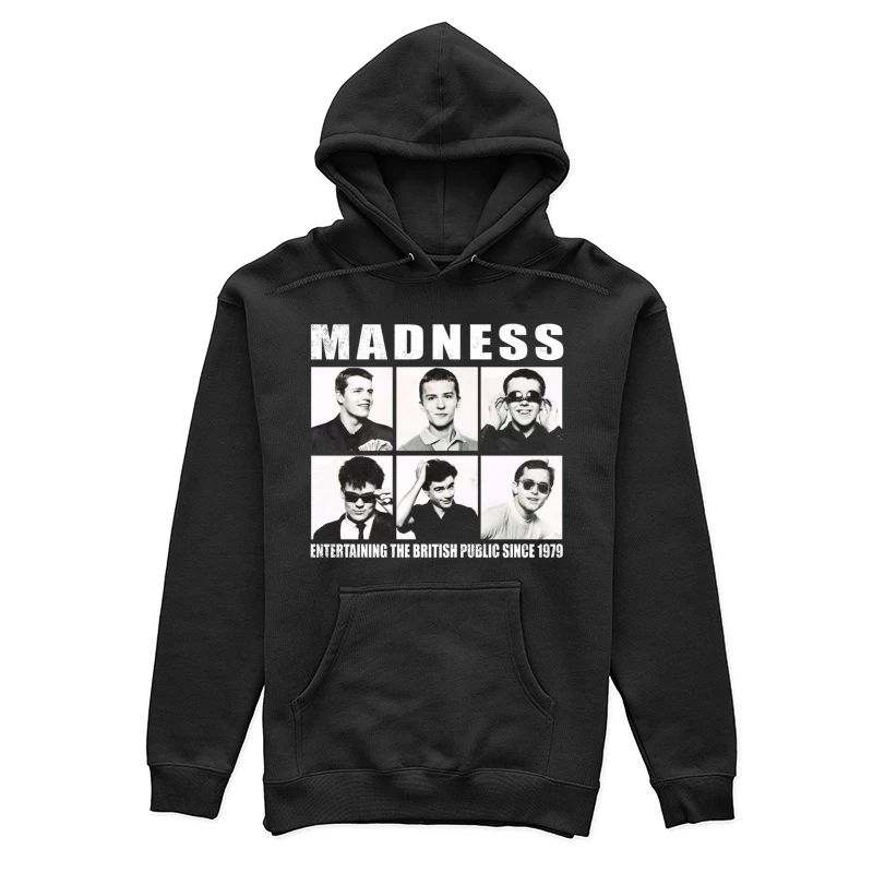 Vintage Portrait Collection of British Ska Band Madness - Since 1979 Female Pullover Hoodie