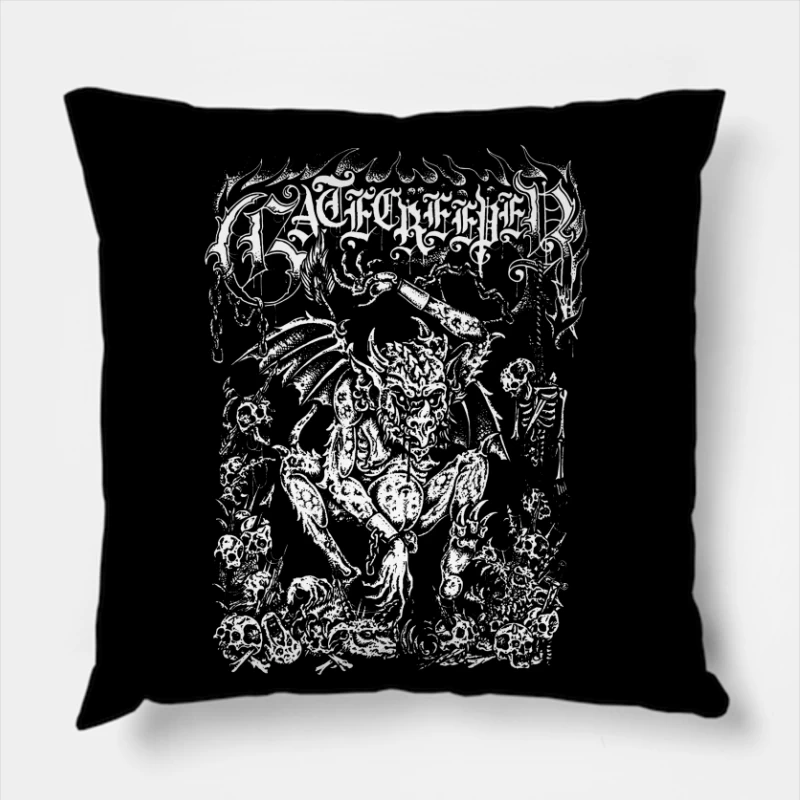 Gatecreeper Simon Erl Throw Pillow