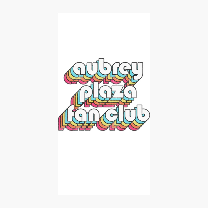 Aubrey Plaza Fan Club  Retro Faded Style iPhone Case