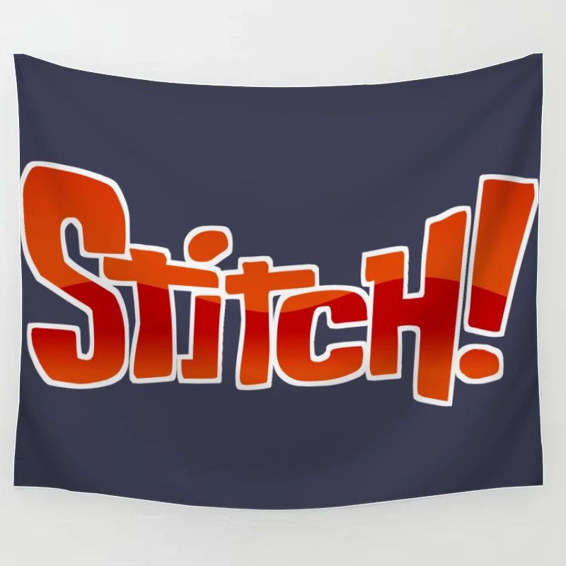 Stitch Logo from Lilo & Stitch Tapestry