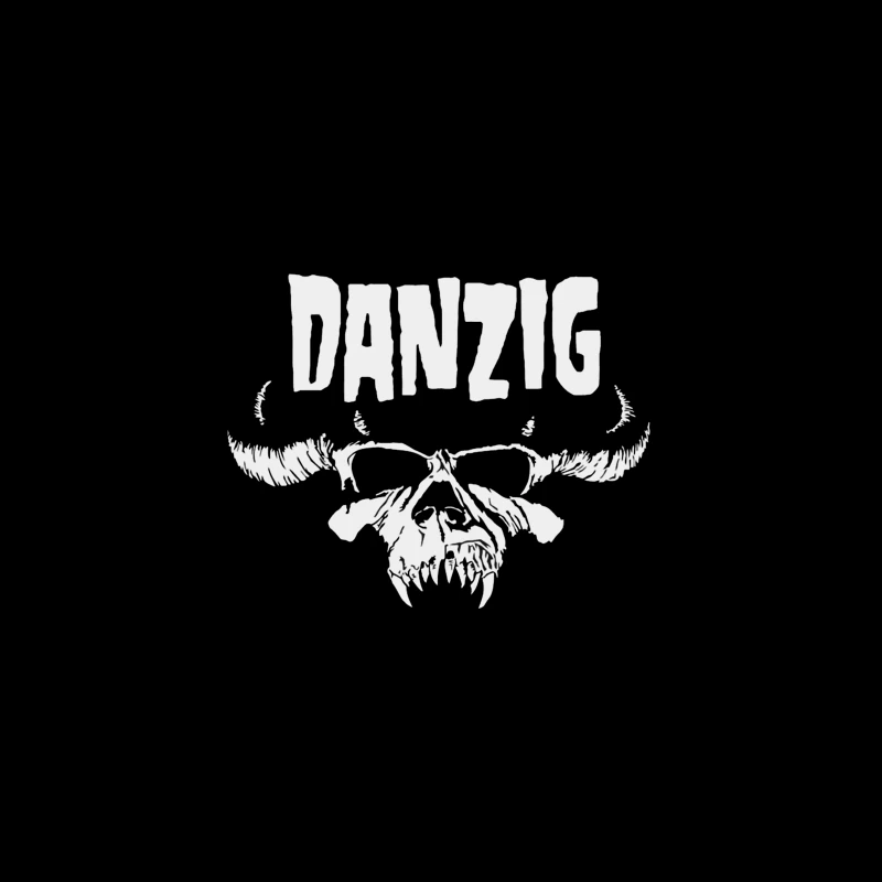 Danzig Band Gothic Skull Logo Design Travel Mug