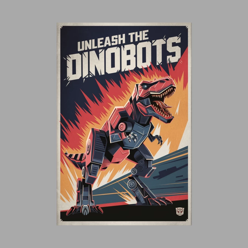Retro Transformers Dinosaur Robot Action Poster Female Pullover Hoodie