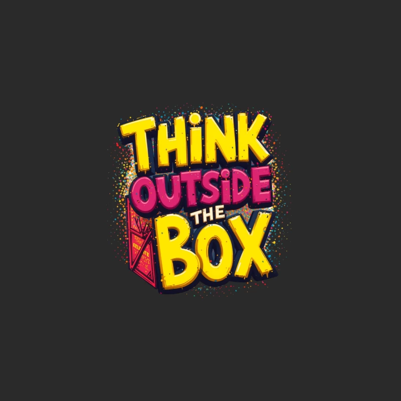 Think Outside the Box Design Baseball Cap