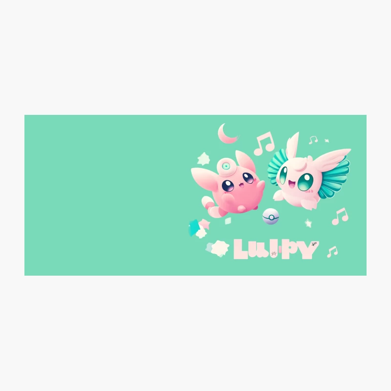 Adorable Pokémon Duo: Jigglypuff and Wigglytuff in Pastel Harmony Coffee Mug