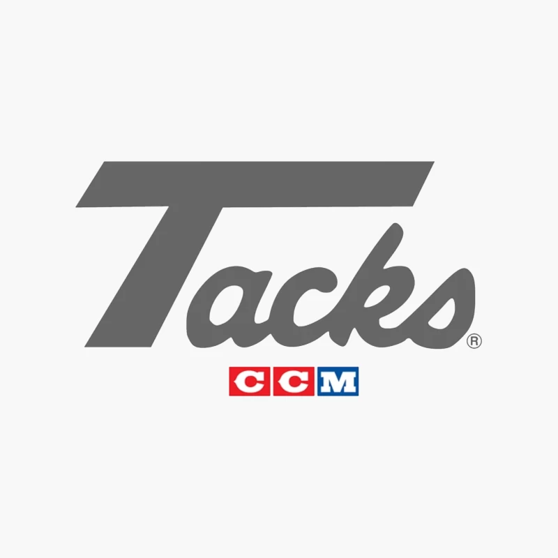 Tacks CCM Brand Logo with Gray Typography Cotton Tote Bag