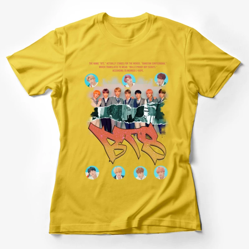 BTS: The Iconic K-Pop Boy Band Female T-Shirt