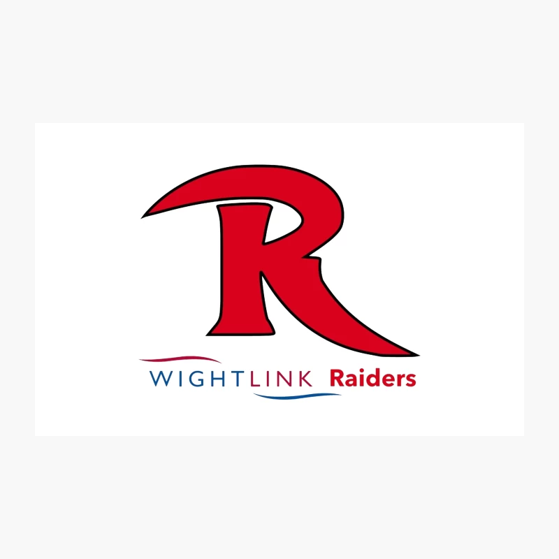Wightlink Raiders Sports Team Logo with Red R Travel Mug