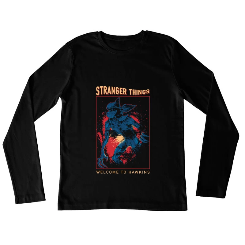 Stranger Things Artwork Female Long Sleeve T-Shirt