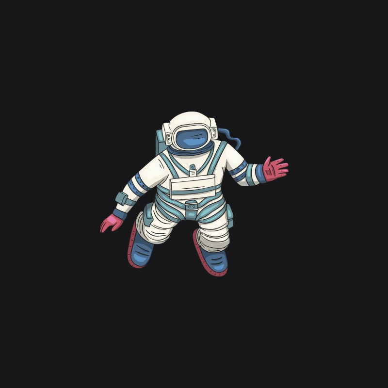 Astronaut im Raumanzug schwebt Herren Pullover Hoodie