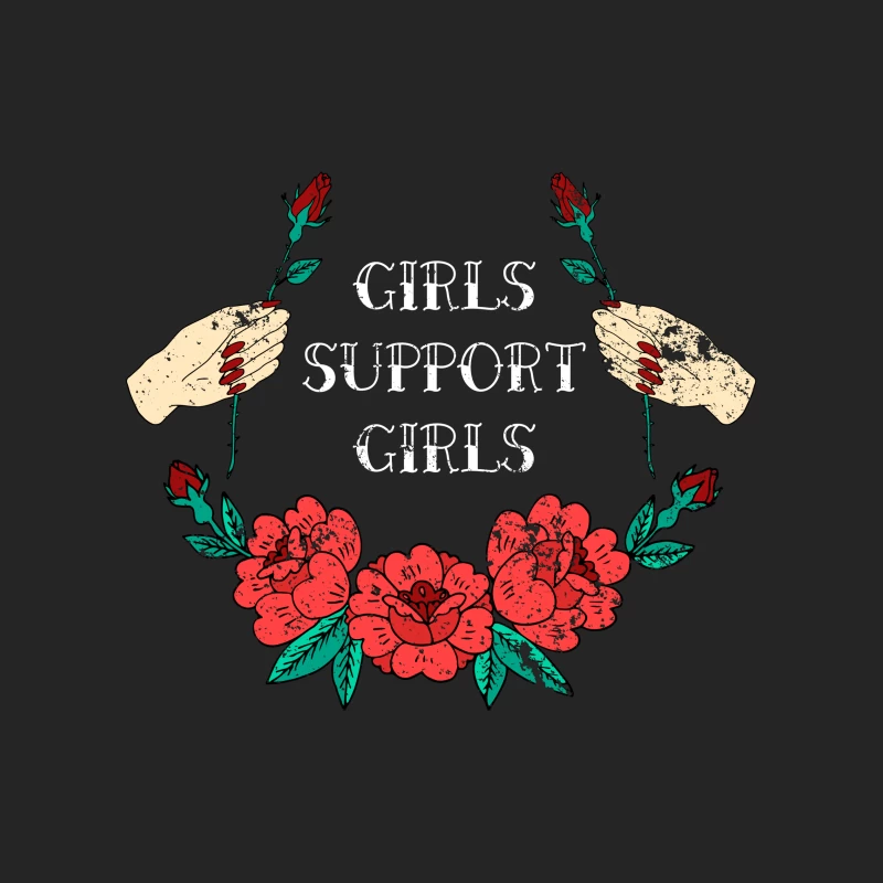 Solidarité Féminine avec Fleurs et Roses Homme Sweat-shirt à enfiler