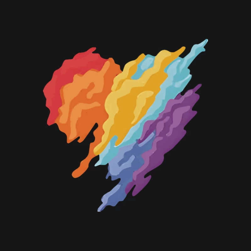 Herz in Regenbogenfarben Herren T-Shirt