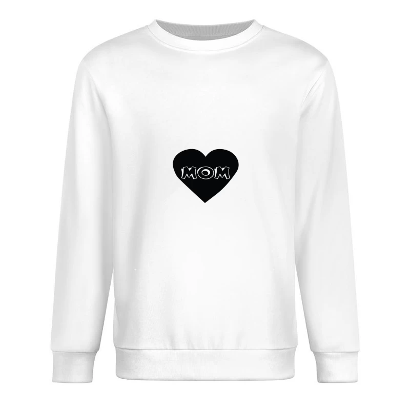 Design de coeur avec texte 'MOM' Homme Sweat-shirt à enfiler