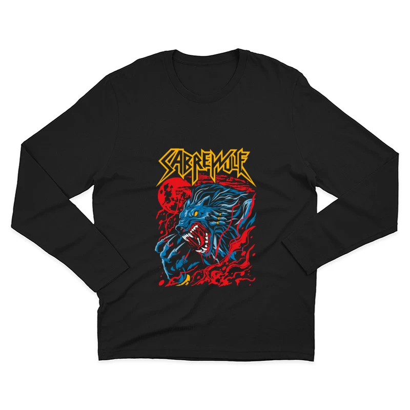 Sabrewulf Graphic Art Illustration Male Long Sleeve T-Shirt