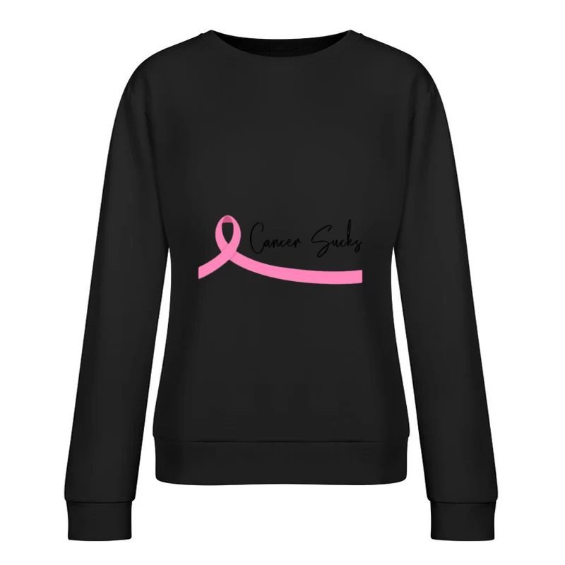 Ruban rose contre le cancer Femme Sweat-shirt à enfiler