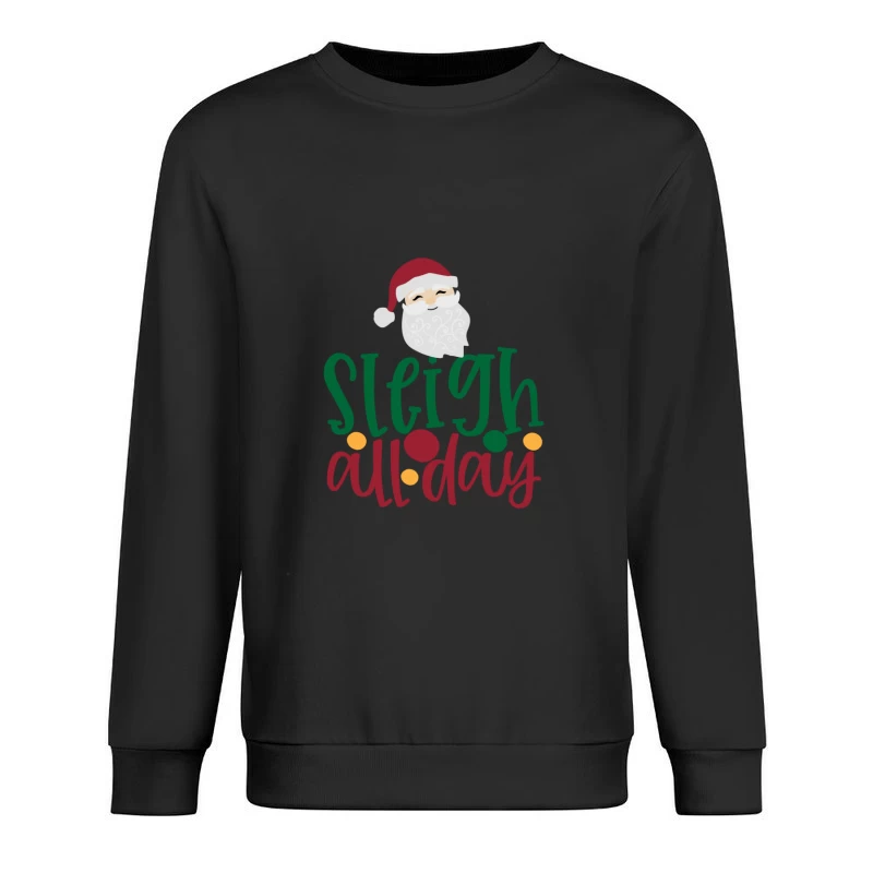 Design festif avec le Père Noël et texte Homme Sweat-shirt à enfiler