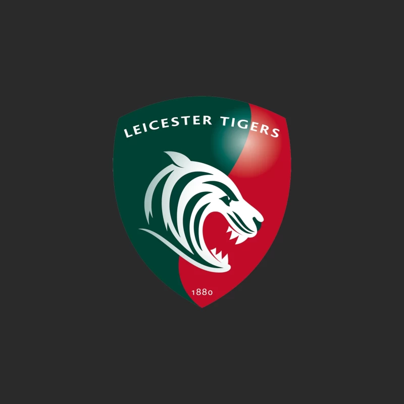 Leicester Tigers Rugby Club Official Logo Shield with Tiger Emblem Baseball Cap