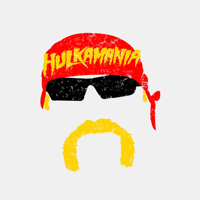 Iconic Hulkamania Wrestling Nostalgia from 1980s Pop Culture Male Tank Top