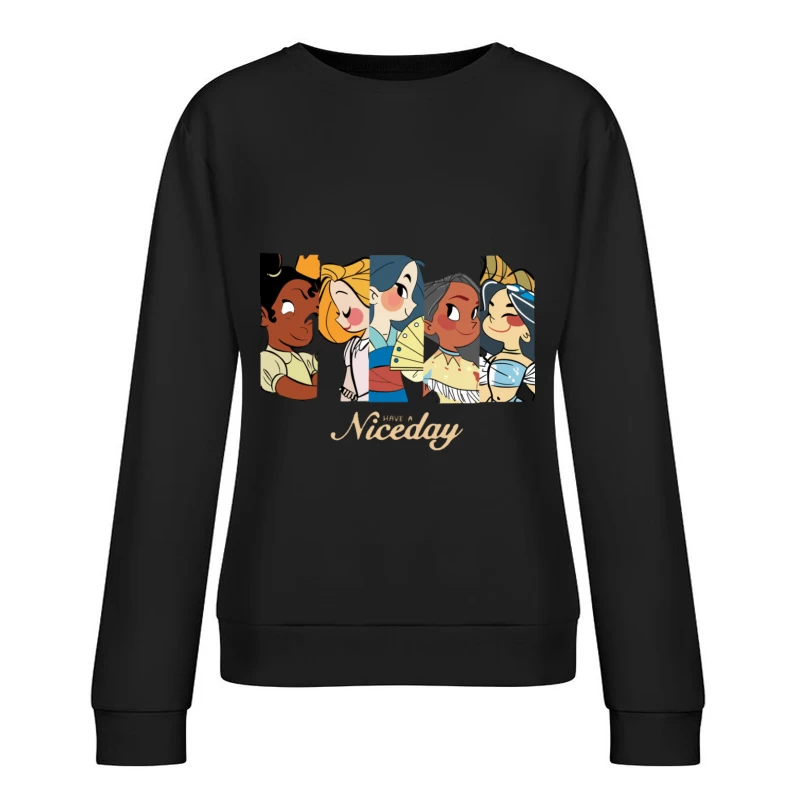 Prinzessinnenkunstwerk für einen schönen Tag Damen Pullover Sweatshirt