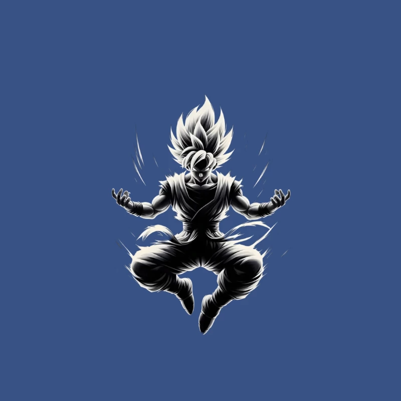 Dynamic Anime Character in Action Mouse Pad