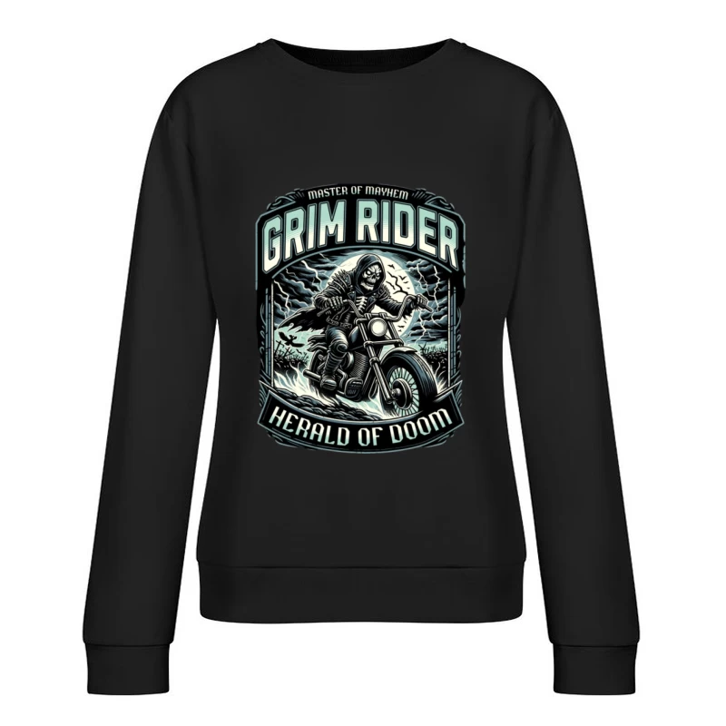 Cavalier Maudit sur une Moto Femme Sweat-shirt à enfiler