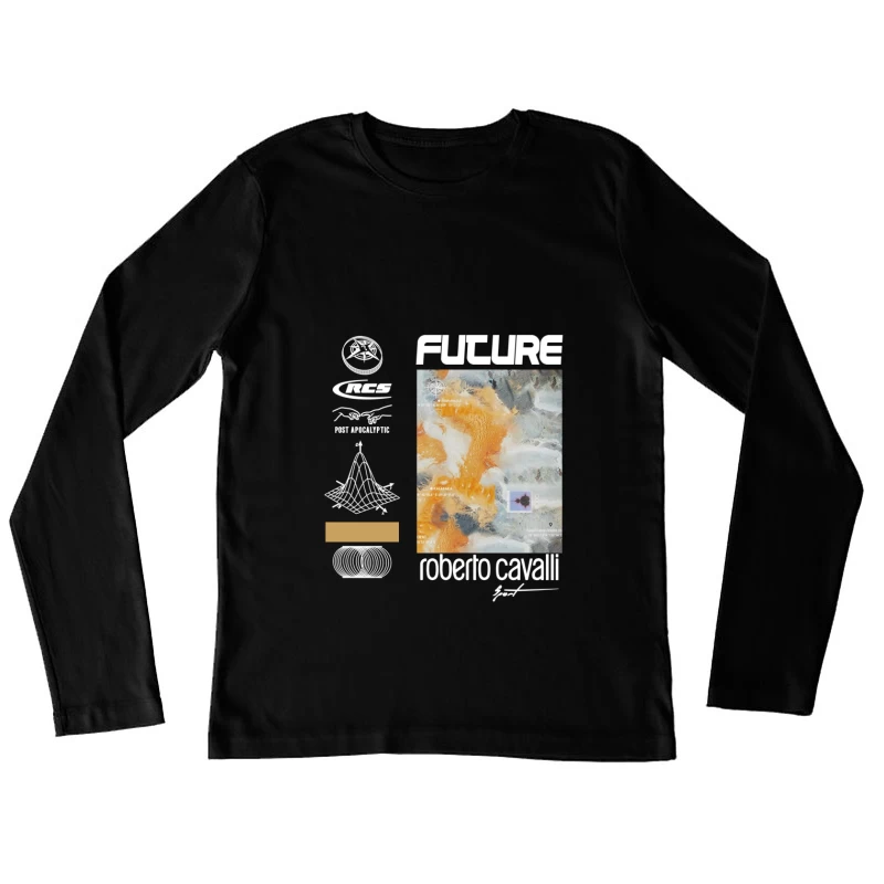 Zukunftsvision von Roberto Cavalli inspiriert Damen Langarm T-Shirt