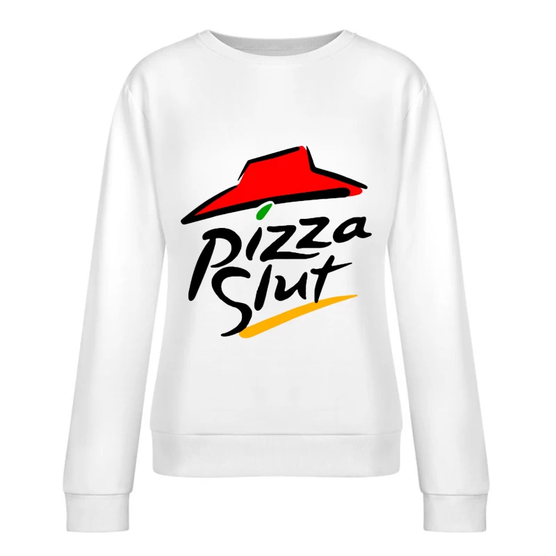 Pizza Hut Classic Red Roof Restaurant Logo Female Pullover Sweatshirt