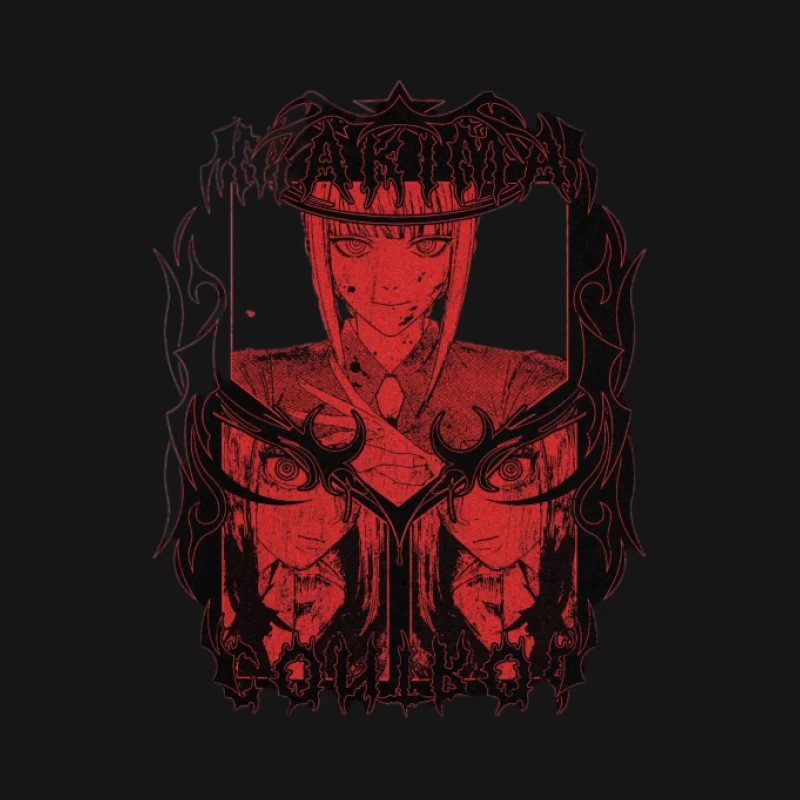 Akuma Anime Design Herren T-Shirt