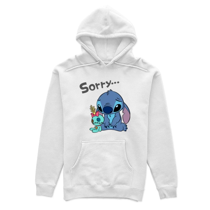Entschuldigung mit Blauem Alien und Puppe Damen Pullover Hoodie