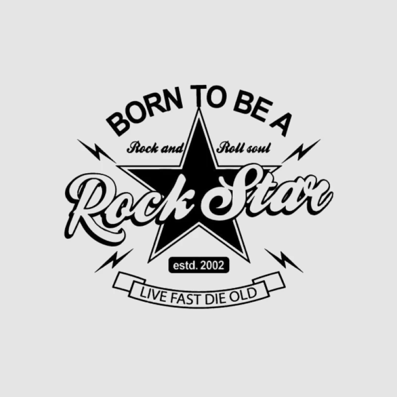 Geboren, um ein Rockstar zu sein Herren Pullover Hoodie