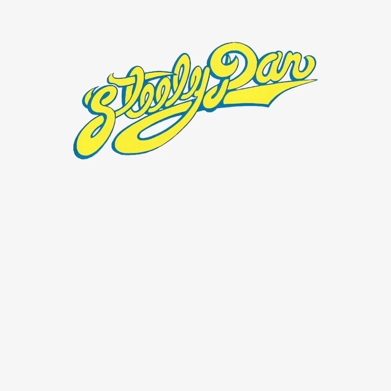 Steely Dan Classic Yellow Cursive Band Logo Male Long Sleeve T-Shirt