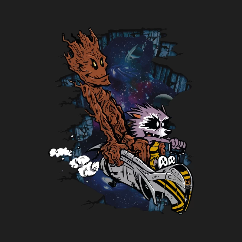 Galactic Warrior and Rebel Pilot in Deep Space Male Tank Top