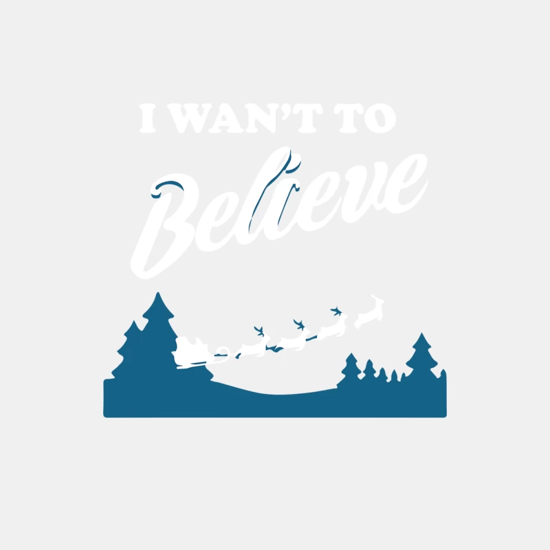 I Want To Believe Christmas Male Tank Top